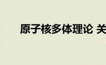 原子核多体理论 关于原子核多体理论