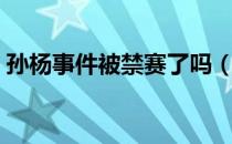 孙杨事件被禁赛了吗（孙杨事件被禁赛了吗）