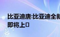 比亚迪唐:比亚迪全新一代唐DM四驱尊贵版即将上�