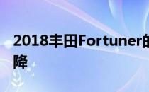 2018丰田Fortuner的更多套件和价格大幅下降