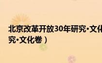 北京改革开放30年研究·文化卷（关于北京改革开放30年研究·文化卷）