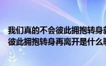 我们真的不会彼此拥抱转身就离开是什么歌（我们真的不会彼此拥抱转身再离开是什么歌）