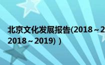 北京文化发展报告(2018～2019)（关于北京文化发展报告(2018～2019)）