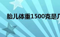 胎儿体重1500克是几斤（500克是几斤）