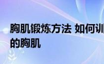 胸肌锻炼方法 如何训练胸肌轮廓 训练出漂亮的胸肌