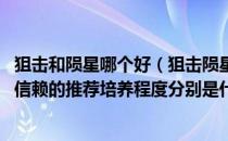 狙击和陨星哪个好（狙击陨星的精英化、等级、潜能、技能、信赖的推荐培养程度分别是什么）