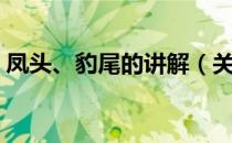 凤头、豹尾的讲解（关于凤头、豹尾的讲解）