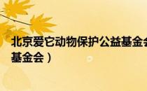 北京爱它动物保护公益基金会（关于北京爱它动物保护公益基金会）