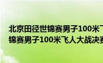 北京田径世锦赛男子100米飞人大战决赛（关于北京田径世锦赛男子100米飞人大战决赛）