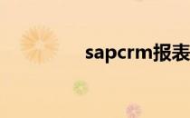 sapcrm报表（sap crm）