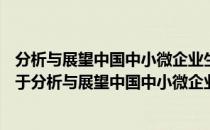 分析与展望中国中小微企业生存发展报告(2015-2016)（关于分析与展望中国中小微企业生存发展报告(2015-2016)）