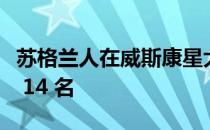 苏格兰人在威斯康星大学拉克罗斯分校获得第 14 名