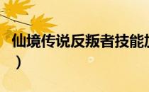 仙境传说反叛者技能加点（圣境传说盗贼加点）