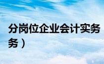 分岗位企业会计实务（关于分岗位企业会计实务）