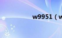 w9951（w995论坛）