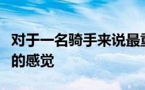 对于一名骑手来说最重要的训练就是培养骑手的感觉