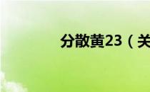 分散黄23（关于分散黄23）