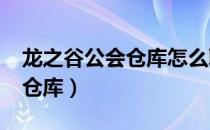 龙之谷公会仓库怎么取出物品?（龙之谷公会仓库）