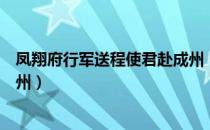 凤翔府行军送程使君赴成州（关于凤翔府行军送程使君赴成州）