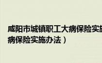 咸阳市城镇职工大病保险实施办法（关于咸阳市城镇职工大病保险实施办法）