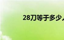 28刀等于多少人民币（28刀）