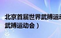 北京首届世界武搏运动会（关于北京首届世界武搏运动会）