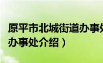 原平市北城街道办事处（关于原平市北城街道办事处介绍）