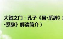 大智之门：孔子《易·系辞》解读（关于大智之门：孔子《易·系辞》解读简介）