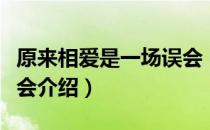 原来相爱是一场误会（关于原来相爱是一场误会介绍）