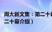 周大新文集：第二十幕（关于周大新文集：第二十幕介绍）