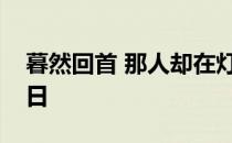 暮然回首 那人却在灯火阑珊处写的是什么节日