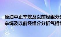 原油中正辛烷及以前烃组分分析气相色谱法（关于原油中正辛烷及以前烃组分分析气相色谱法介绍）