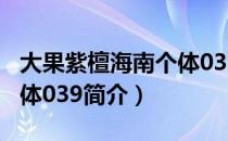 大果紫檀海南个体039（关于大果紫檀海南个体039简介）