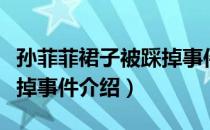 孙菲菲裙子被踩掉事件（关于孙菲菲裙子被踩掉事件介绍）