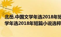 北岳.中国文学年选2018年短篇小说选粹（关于北岳.中国文学年选2018年短篇小说选粹简介）