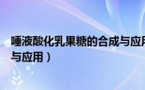 唾液酸化乳果糖的合成与应用（关于唾液酸化乳果糖的合成与应用）