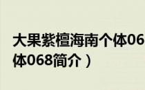 大果紫檀海南个体068（关于大果紫檀海南个体068简介）