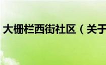 大栅栏西街社区（关于大栅栏西街社区简介）