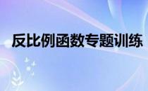 反比例函数专题训练（反比例函数练习题）