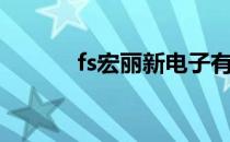 fs宏丽新电子有限公司（fs宏）