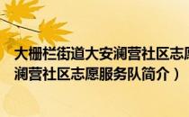 大栅栏街道大安澜营社区志愿服务队（关于大栅栏街道大安澜营社区志愿服务队简介）