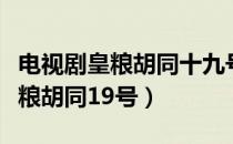 电视剧皇粮胡同十九号完整版播放（电视剧皇粮胡同19号）