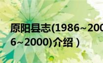 原阳县志(1986~2000)（关于原阳县志(1986~2000)介绍）