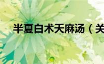 半夏白术天麻汤（关于半夏白术天麻汤）