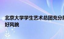 北京大学学生艺术总团充分展示了北大学生的艺术才华和良好风貌