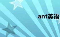 ant英语（anty）