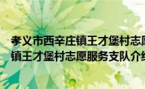 孝义市西辛庄镇王才堡村志愿服务支队（关于孝义市西辛庄镇王才堡村志愿服务支队介绍）