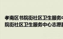 孝南区书院街社区卫生服务中心志愿服务队（关于孝南区书院街社区卫生服务中心志愿服务队介绍）