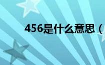 456是什么意思（走你是什么意思）