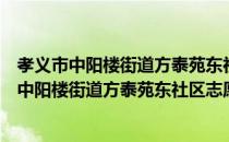 孝义市中阳楼街道方泰苑东社区志愿服务支队（关于孝义市中阳楼街道方泰苑东社区志愿服务支队介绍）